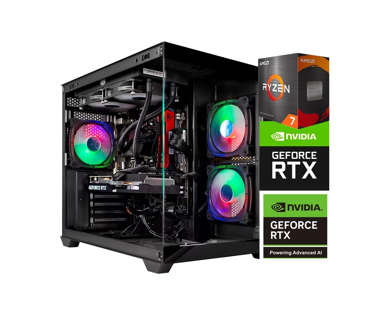 PC Gamer Ryzen 7 5700X, RTX 5060 8GB, 16GB RAM, SSD NVMe 500GB